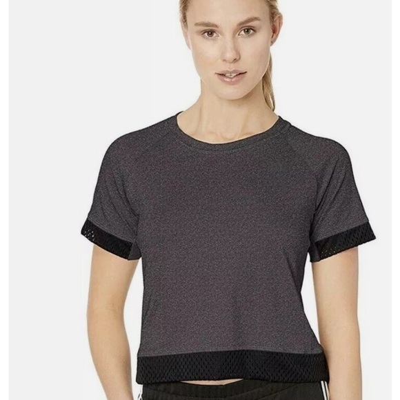 Adidas Boxy Mesh Tee Crop Top Women’s Size Medium - Picture 1 of 7